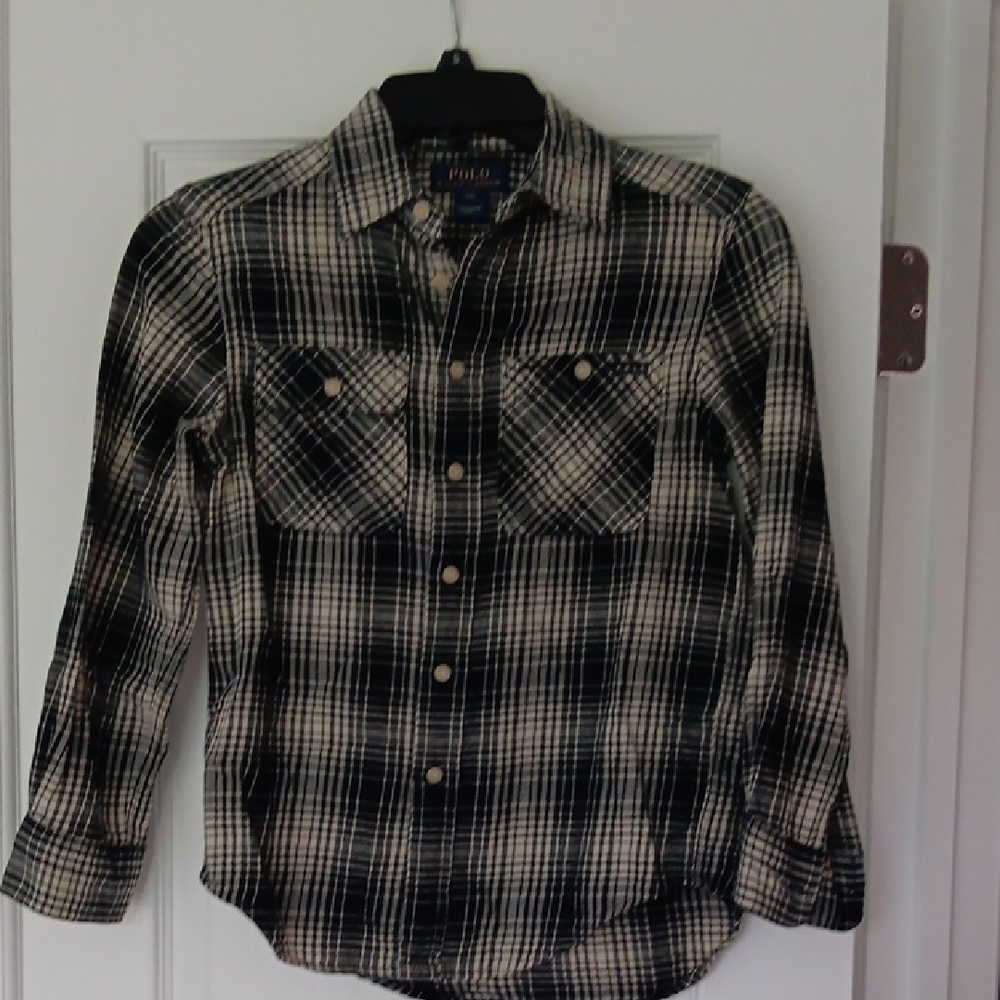 Polo by Ralph Lauren Men's Black Plaid Shirt